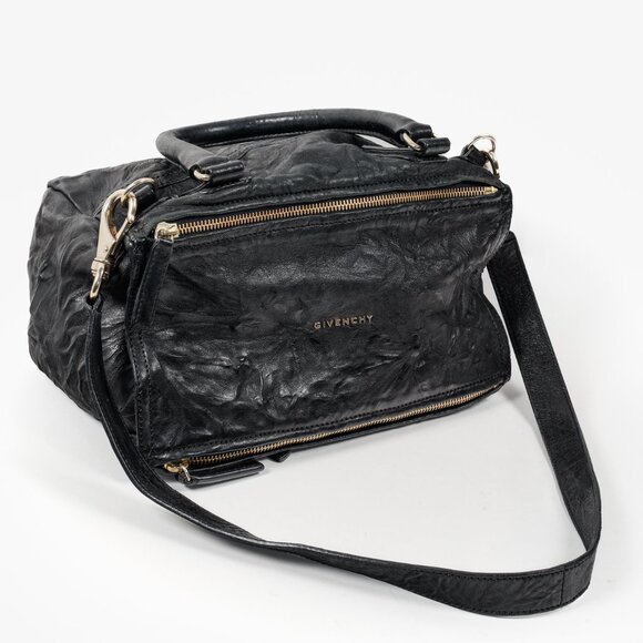 Givenchy Distressed Black Pandora Leather Bag - Picture 10 of 14